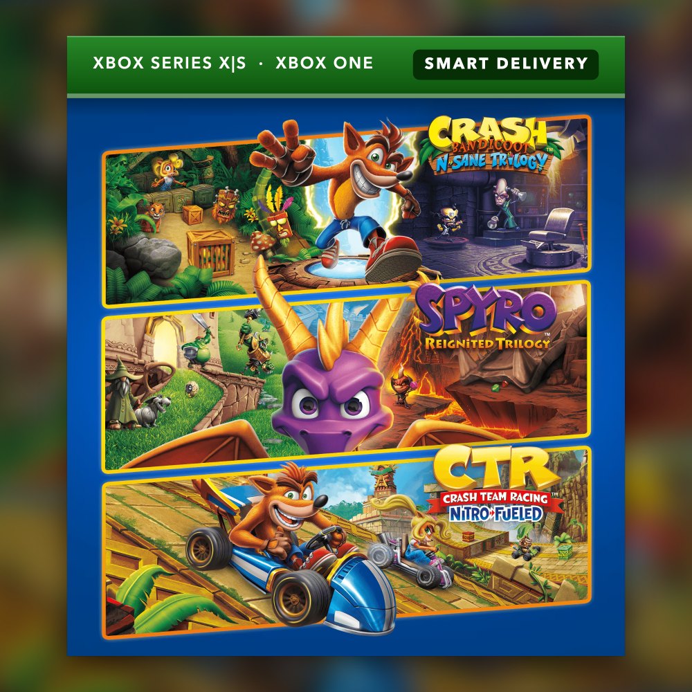 Crash + Spyro Triple Play Bundle