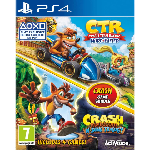 Lote de Crash Bandicoot: N. Sane Trilogy + CTR Nitro-Fueled