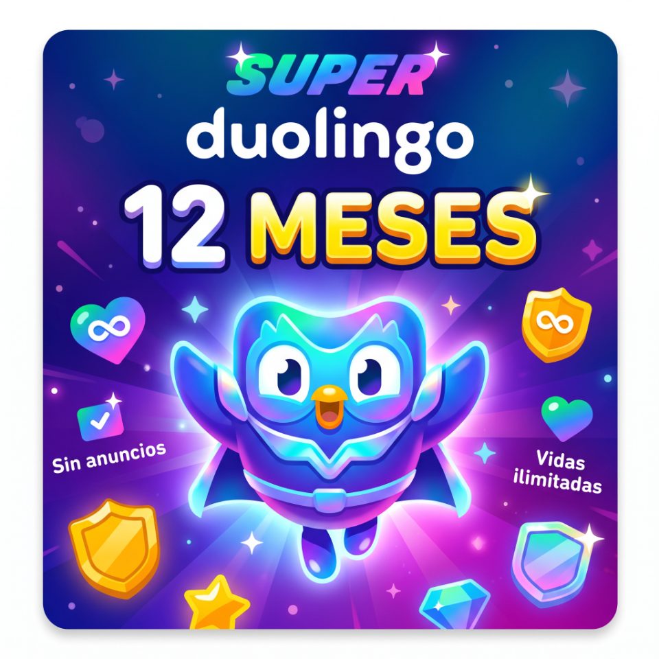 Super Duolingo 12 Meses